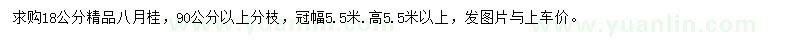 求購(gòu)18公分精品八月桂