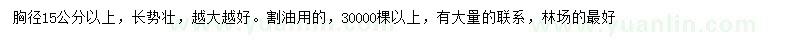 求購(gòu)胸徑15公分以上松樹