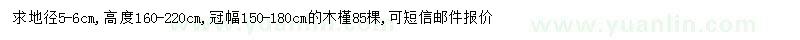 求購(gòu)地徑5-6公分木槿