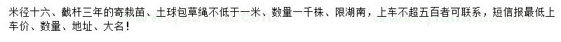 求購米徑16公分杜英