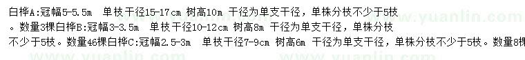 求購白樺