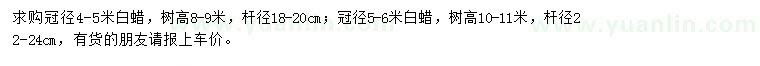 求購(gòu)桿徑18-20、22-24公分白蠟