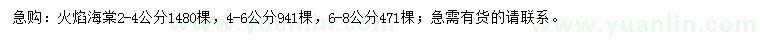 求購(gòu)火焰海棠