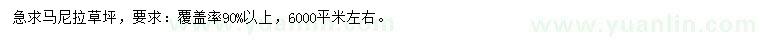 求購馬尼拉草坪