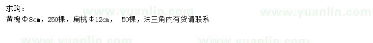 求購(gòu)米徑8公分黃槐、12公分扁桃