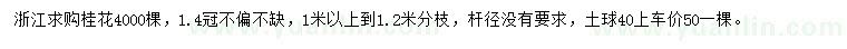 求購桂花