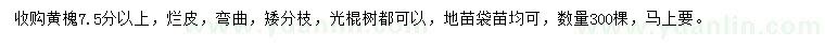求購7.5公分以上黃槐