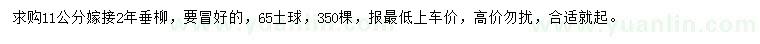 求購(gòu)11公分垂柳