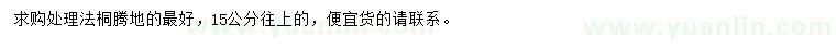 求購(gòu)15公分以上處理法桐