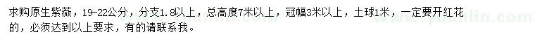 求購19-22公分原生紫薇