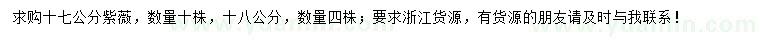 求購(gòu)17、18公分紫薇