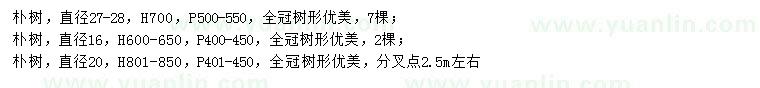 求購直徑16、20、27-28公分樸樹
