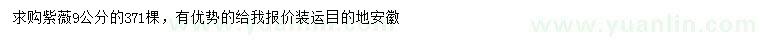 求購9公分紫薇