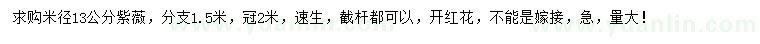 求購米徑13公分紫薇