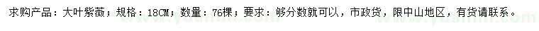求購(gòu)18公分大葉紫薇