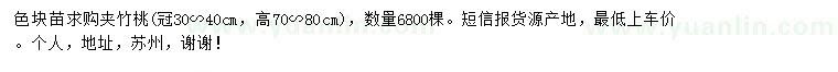 求購(gòu)高70-80公分夾竹桃
