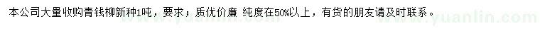 求購青錢柳新種