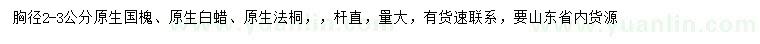 求購(gòu)原生國(guó)槐、原生白蠟、原生法桐