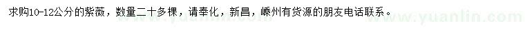 求購10-12公分紫薇