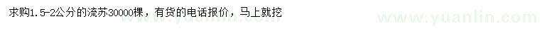 求購1.5-2公分流蘇