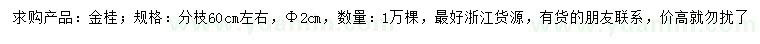 求購胸徑2公分金桂