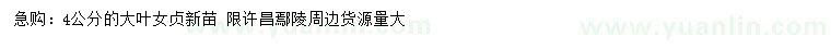 求購(gòu)4公分大葉女貞