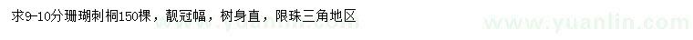 求購9-10公分珊瑚刺桐