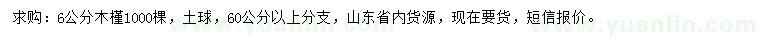 求購6公分木槿