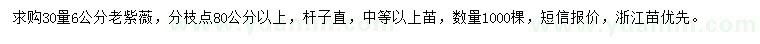 求購6公分老紫薇