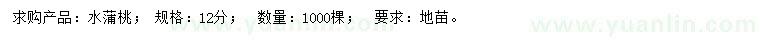 求購12公分水蒲桃