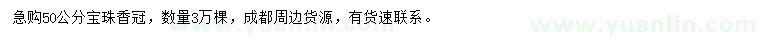 求購50公分寶珠香
