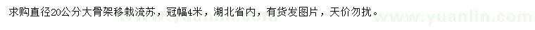 求購直徑20公分流蘇