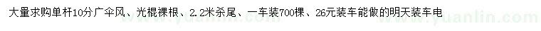 求購10公分廣傘風