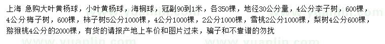 求購大葉黃楊球、小葉黃楊球、海桐球等