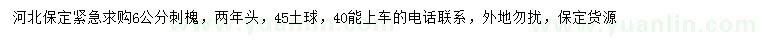 求購(gòu)6公分刺槐