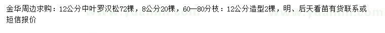 求購8、12公分中葉羅漢松、12公分造型羅漢松