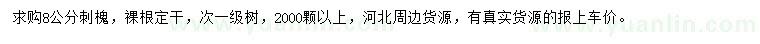求購(gòu)8公分刺槐