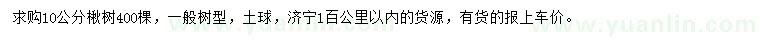 求購10公分楸樹
