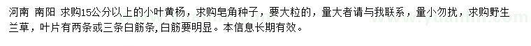 求購小葉黃楊、皂角種子、野生蘭草