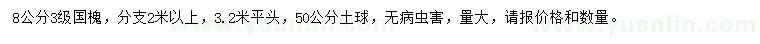 求購8公分國槐