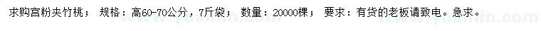 求購高60-70公分宮粉夾竹桃
