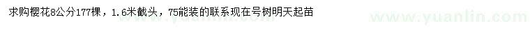 求購(gòu)8公分櫻花