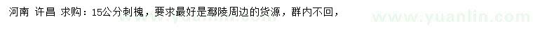 求購15公分刺槐