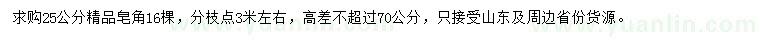 求購(gòu)25公分精品皂角