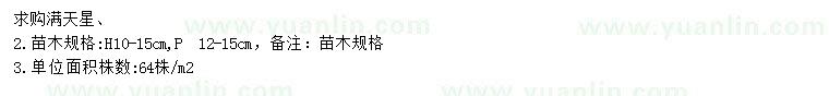 求購(gòu)高10-15公分滿天星
