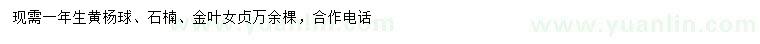 求購黃楊球、石楠、金葉女貞