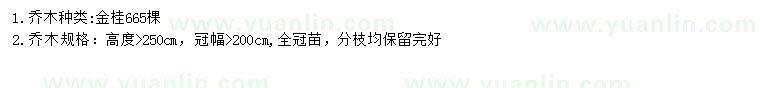 求購高2.5米金桂