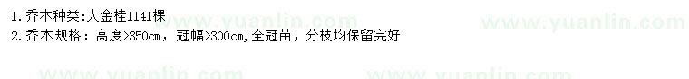 求購高3.5米金桂