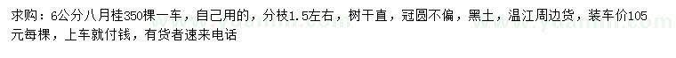 求購6公分八月桂