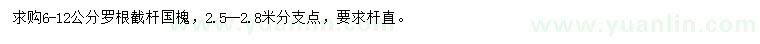 求購6-12公分國槐